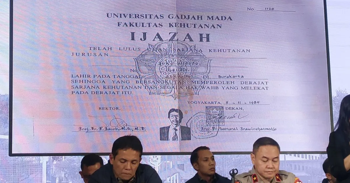 Bareskrim Polri: Ijazah Universitas Jokowi Asli